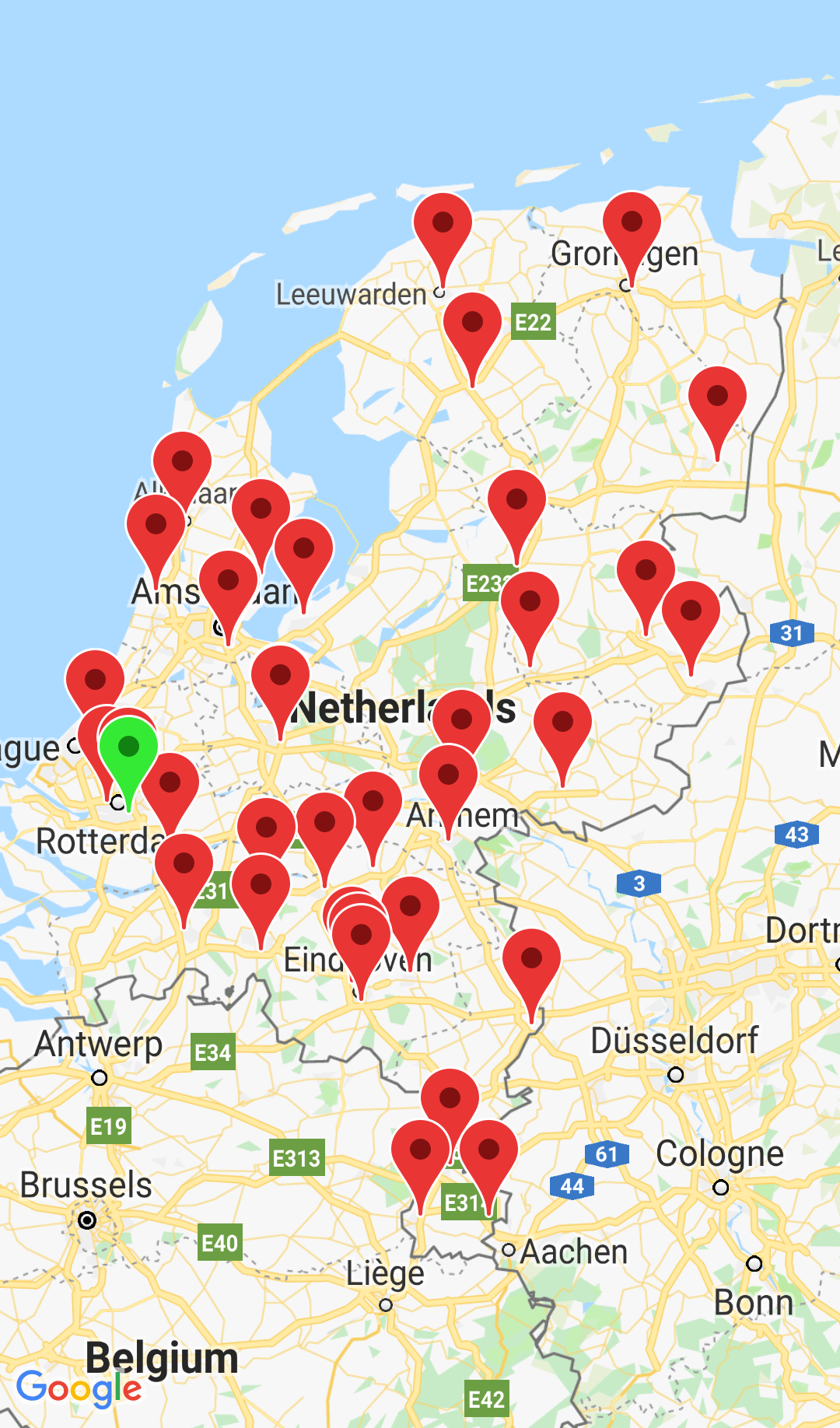 netherlands map